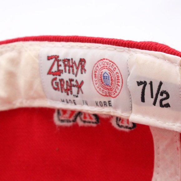 Vintage Nebraska Cornhuskers Zephyr Grafx Fitted Hat 7 1/2 Big Logo Embroidered - Picture 8 of 9